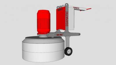 金刚石专业磨床SU模型下载_sketchup草图大师SKP模型