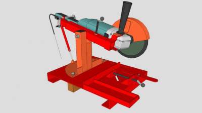 手工支持磨床SU模型下载_sketchup草图大师SKP模型