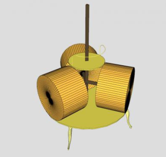 巧克力研磨设备SU模型下载_sketchup草图大师SKP模型