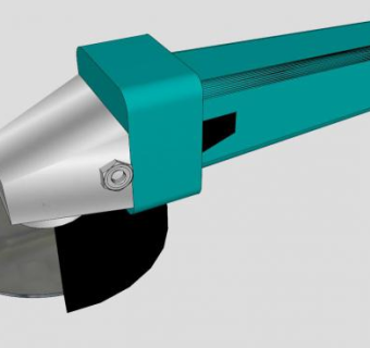 工业角磨机SU模型下载_sketchup草图大师SKP模型