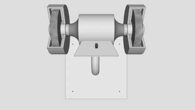 工业壁挂式磨床SU模型下载_sketchup草图大师SKP模型