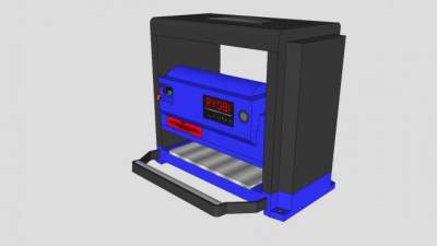 工业刨床设备SU模型下载_sketchup草图大师SKP模型