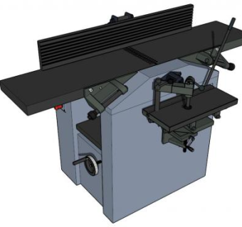 木工刨床SU模型下载_sketchup草图大师SKP模型