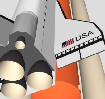 美国航天飞机SU模型下载_sketchup草图大师SKP模型