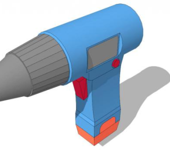 电动手钻SU模型下载_sketchup草图大师SKP模型