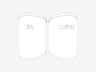 <em>茶罐</em>和咖啡罐SU模型下载_sketchup草图大师SKP模型