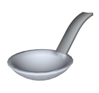 弯柄汤匙SU模型下载_sketchup草图大师SKP模型