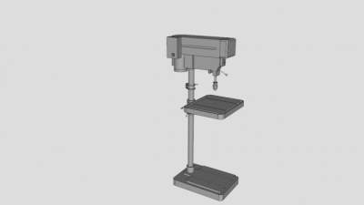 工具钻床SU模型下载_sketchup草图大师SKP模型