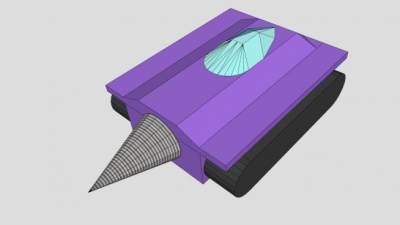 探测器钻探车SU模型下载_sketchup草图大师SKP模型