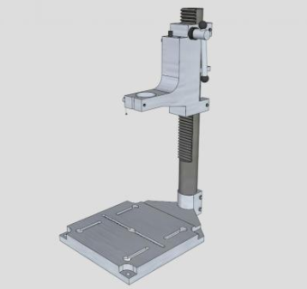 工具钻架SU模型下载_sketchup草图大师SKP模型