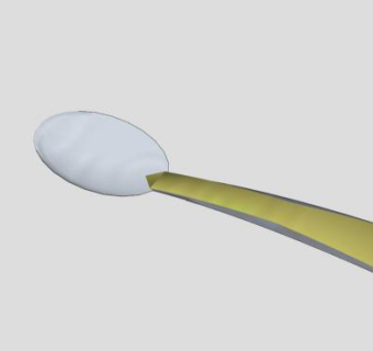 不锈钢汤匙SU模型下载_sketchup草图大师SKP模型