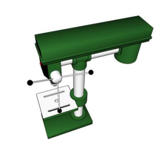 灰熊摇臂钻床SU模型下载_sketchup草图大师SKP模型