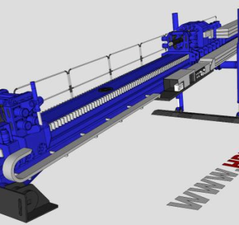定向钻机设备SU模型下载_sketchup草图大师SKP模型