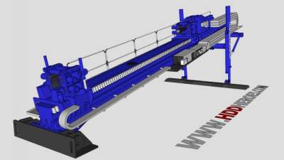 定向钻机设备SU模型下载_sketchup草图大师SKP模型
