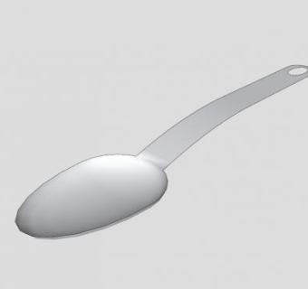 简易圆底汤匙SU模型下载_sketchup草图大师SKP模型