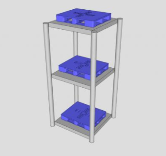 便携式仓库SU模型下载_sketchup草图大师SKP模型