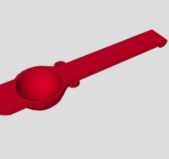 红色弹射勺SU模型下载_sketchup草图大师SKP模型