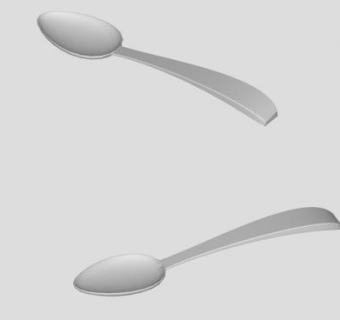 甜点匙SU模型下载_sketchup草图大师SKP模型