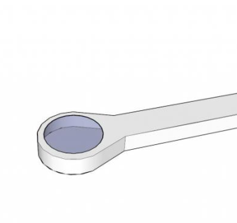 简易圆汤匙SU模型下载_sketchup草图大师SKP模型