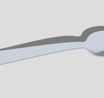 餐桌圆汤匙SU模型下载_sketchup草图大师SKP模型