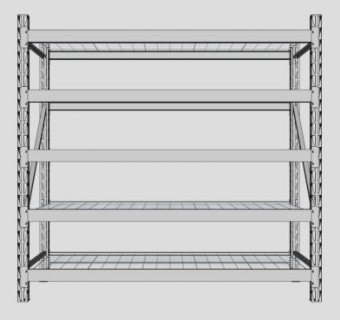 工业存储架SU模型下载_sketchup草图大师SKP模型