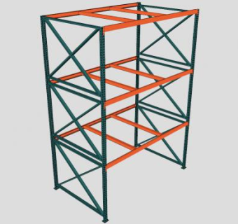 仓库托盘货架SU模型下载_sketchup草图大师SKP模型