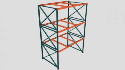 仓库托盘货架SU模型下载_sketchup草图大师SKP模型