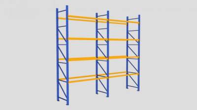 动态仓库架子SU模型下载_sketchup草图大师SKP模型