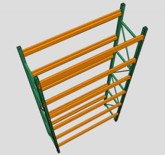 仓库储存货架SU模型下载_sketchup草图大师SKP模型