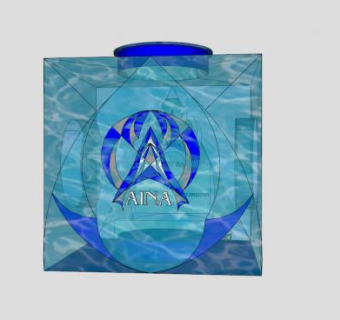 艾娜方形矿泉水瓶SU模型下载_sketchup草图大师SKP模型