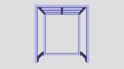 工厂托盘货架SU模型下载_sketchup草图大师SKP模型