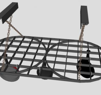 工厂仓库挂架SU模型下载_sketchup草图大师SKP模型