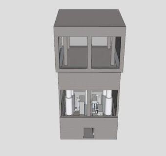 入口货物升降机SU模型下载_sketchup草图大师SKP模型