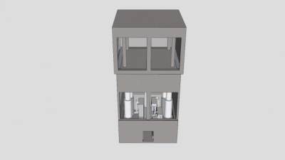 入口货物升降机SU模型下载_sketchup草图大师SKP模型