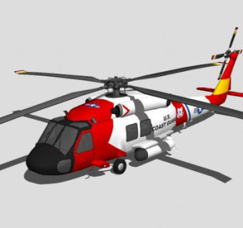 西科斯基飞机SU模型下载_sketchup草图大师SKP模型