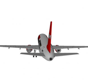 航空公司空客飞机SU模型下载_sketchup草图大师SKP模型