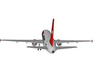航空公司<em>空客</em>飞机SU模型下载_sketchup草图大师SKP模型