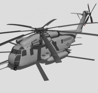 西科斯基直升机SU模型下载_sketchup草图大师SKP模型
