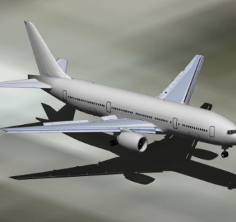 波音国际机场降落SU模型下载_sketchup草图大师SKP模型