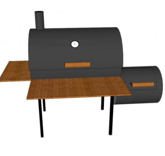 户外定时型烤箱SU模型下载_sketchup草图大师SKP模型