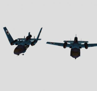 垂直起降飞机SU模型下载_sketchup草图大师SKP模型