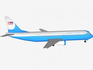 航空公司飞机SU模型下载_sketchup草图大师SKP模型
