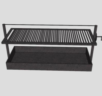 旋转式烧烤架SU模型下载_sketchup草图大师SKP模型