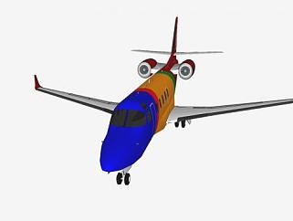 工业工具飞机SU模型下载_sketchup草图大师SKP模型