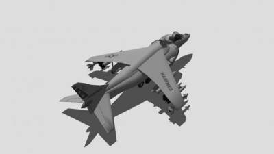 AV-8飞机SU模型下载_sketchup草图大师SKP模型