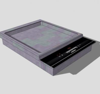 铁板烧烤机SU模型下载_sketchup草图大师SKP模型