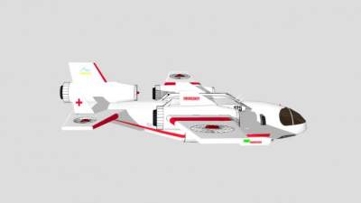 垂直起落架飞机SU模型下载_sketchup草图大师SKP模型