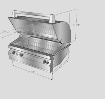 燃气烟熏烧烤机SU模型下载_sketchup草图大师SKP模型