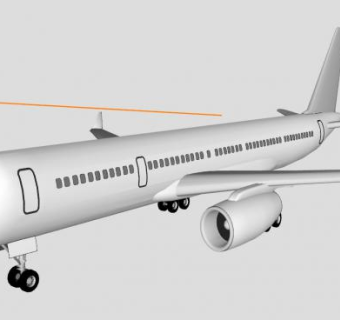 起落架飞机SU模型下载_sketchup草图大师SKP模型