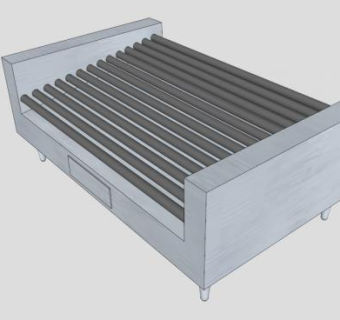烤肠机SU模型下载_sketchup草图大师SKP模型
